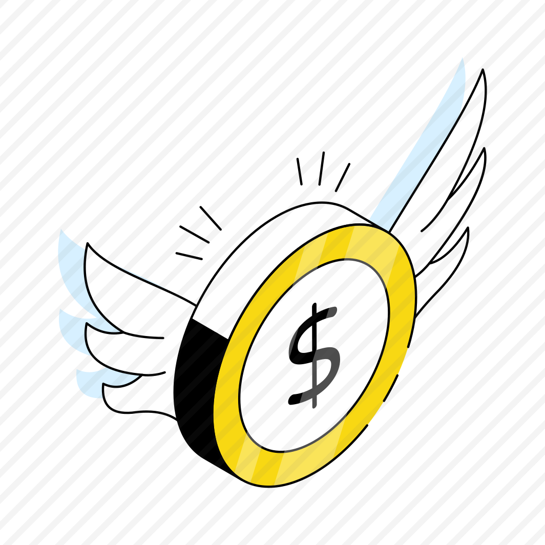 Wasting Money, Spending Money, Flying Money, Flying Dollar, Flying Cash preview