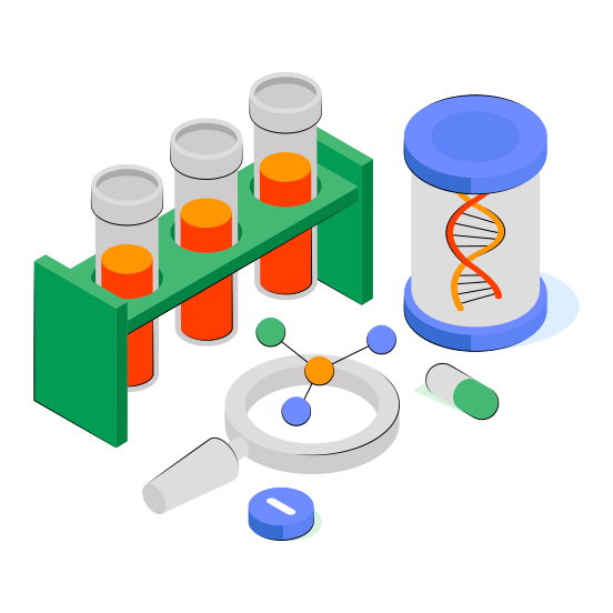Dna, Deoxyribonucleic Acid, Dna Strand, Genetic Material, Genetic Testing  illustration