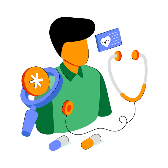 Doctor, Physician, Surgeon, Medical Consultant, Professional Person  illustration