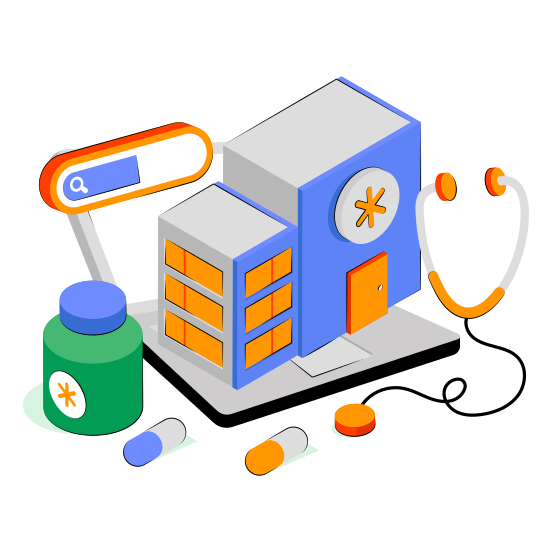 Hospital, Building, Architecture, Clinic, Dispensary,  illustration