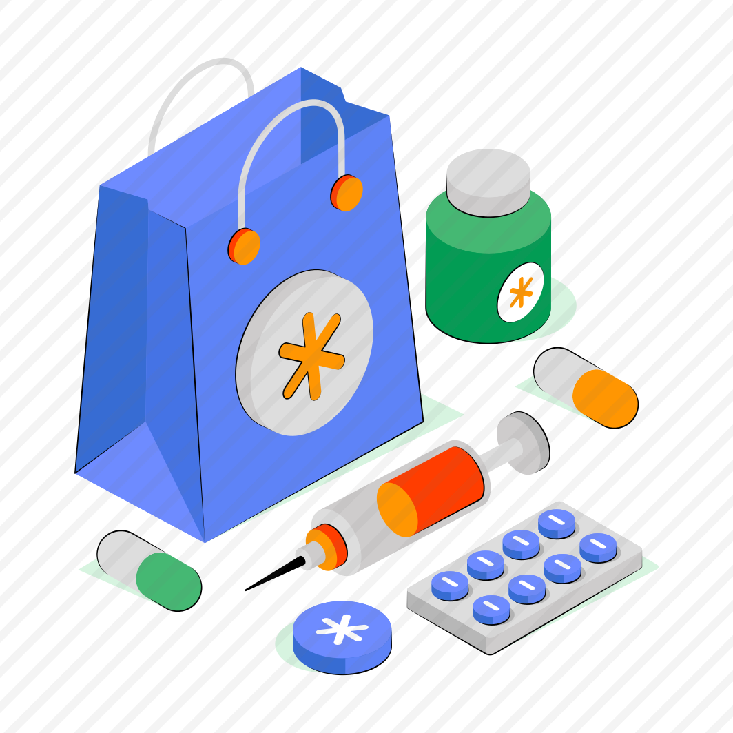 Medical Shopping, Handbag, Tote, Jute, Commerce,  preview