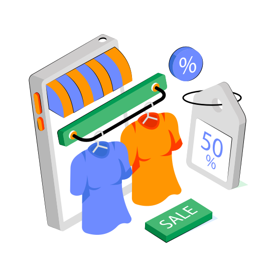 Mobile Shopping Sale, Shopping Discount, Jute, Buy, Purchase,  illustration