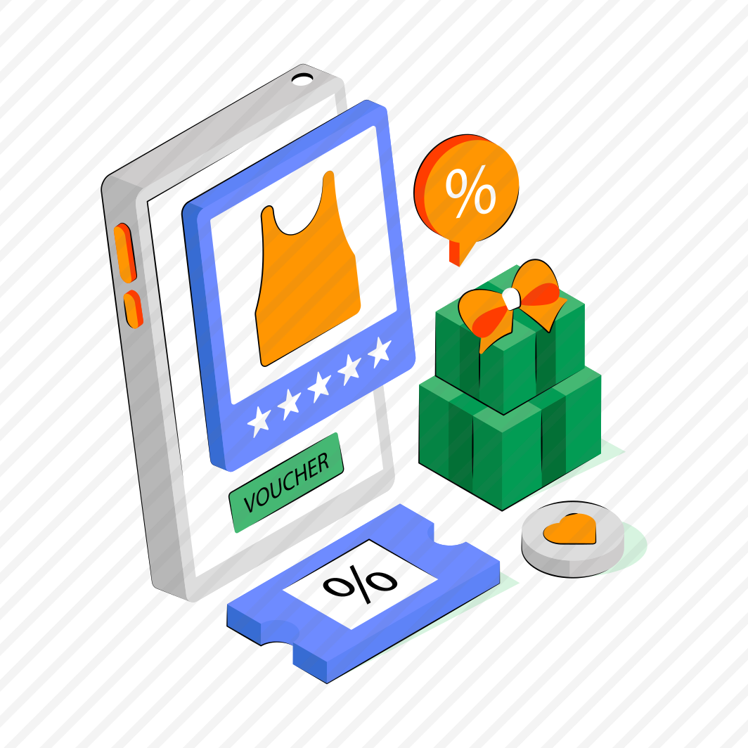 Shopping Voucher, Discount Voucher, Online Voucher, Mcommerce, Mobile Shopping  preview