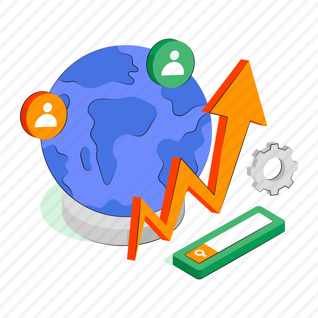 Global Analytics, Global Infographic, Global Users, Global Team, Statistics  preview