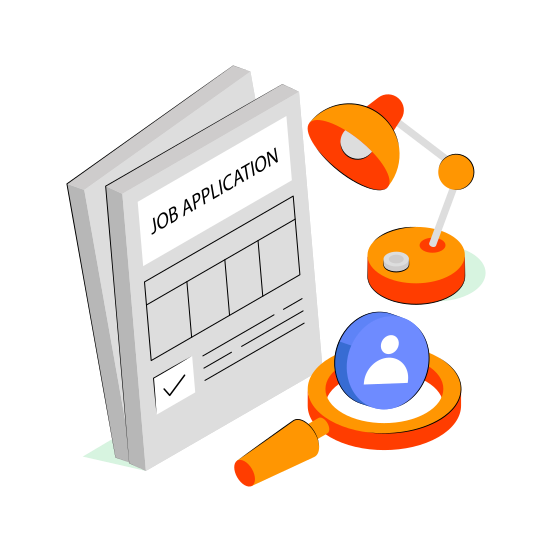 Job Application, Job Form, Employment Application, Employment Form, Recruitment  illustration
