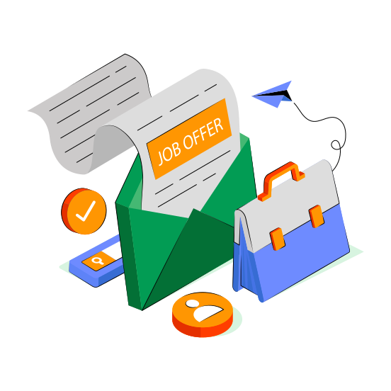 Job Offer Letter, Employment Letter, Offer Letter, Envelope, Mail  illustration