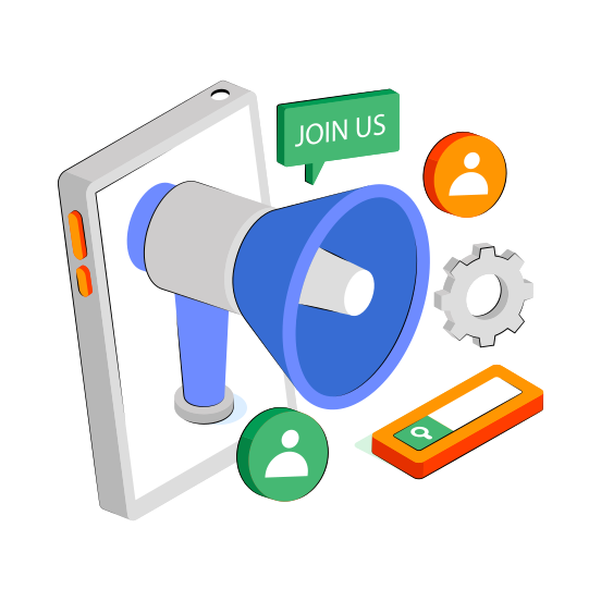 Join Us, Job Campaign, Job Promotion, Job Announcement, Job Marketing  illustration