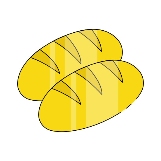 Baguette, Loaf Bread, Edible, Snack, Breakfast  illustration