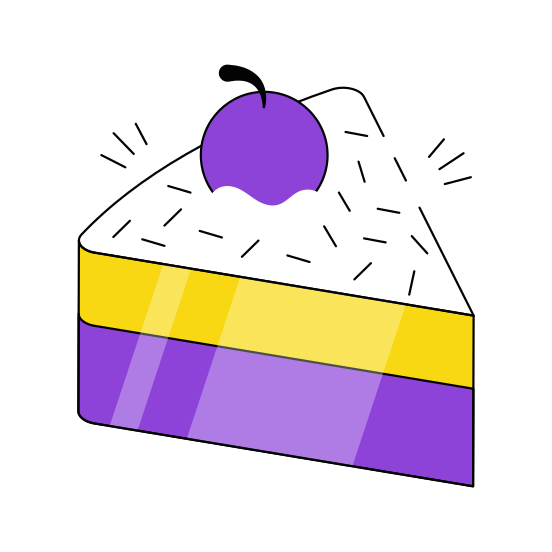 Cake, Edible, Cherry Cake, Edible, Bakery Item,  illustration