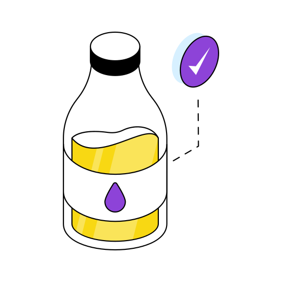 Milk Bottle, Milk Container, Dairy Bottle, Glass Bottle, Preserved Milk illustration