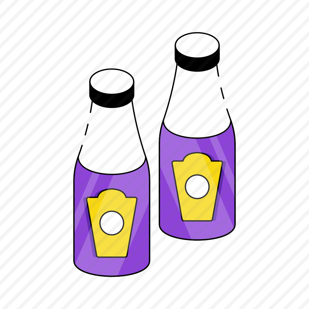 Milk Bottles, Milk Container, Dairy Bottle, Glass Bottle, Preserved Milk preview