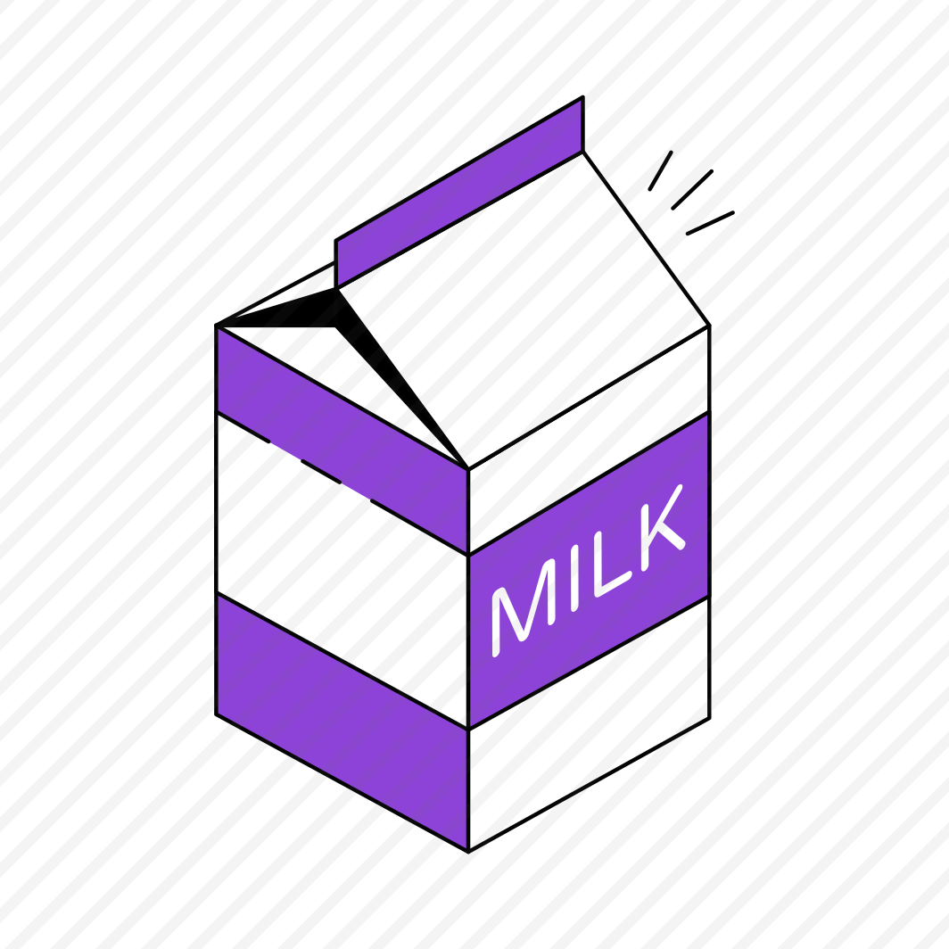 Milk Pack, Tetra Pack, Milk Package, Milk Carton, Takeaway Package  preview