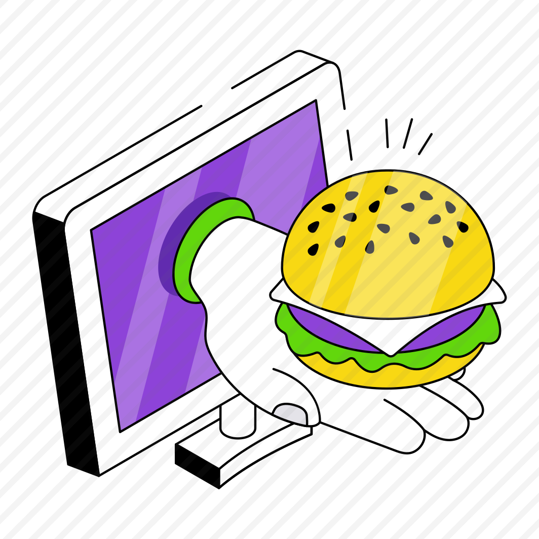Online Burger Order, Food Order, Online Meal, Fast Food, Junk Food, preview