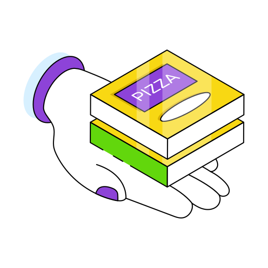 Pizza Box, Cuisine, Fast Food, Junk Food, Food illustration