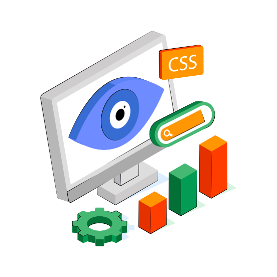 Computer Inspection, System Monitoring, System Inspection, System Visualization, Computer Monitoring,  illustration