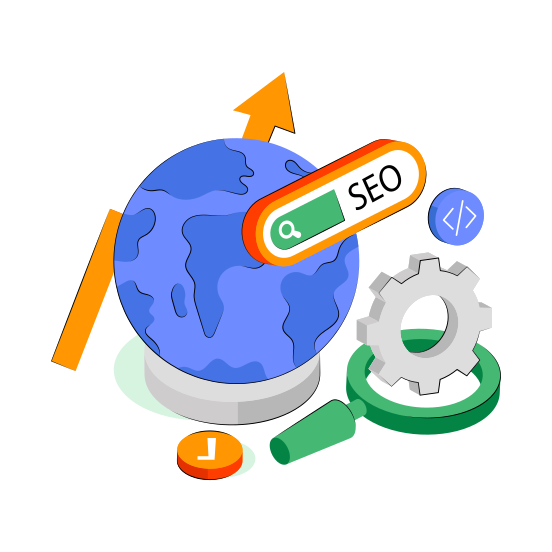 Search Bar, Search Box, Browser, Network, Analysis  illustration