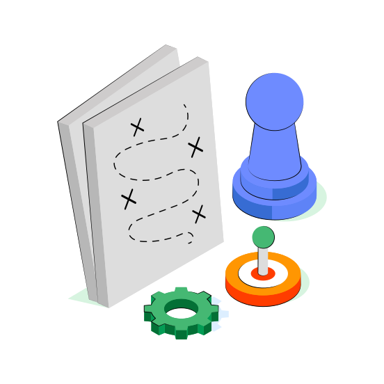 Strategic Plan, Stratagem, Target Strategy, Strategy Management, Strategy Development,  illustration