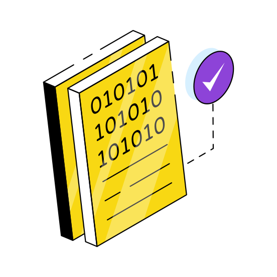 Binary Data, Binary Code, Digital Code, Coding File, Numeric Code,  illustration