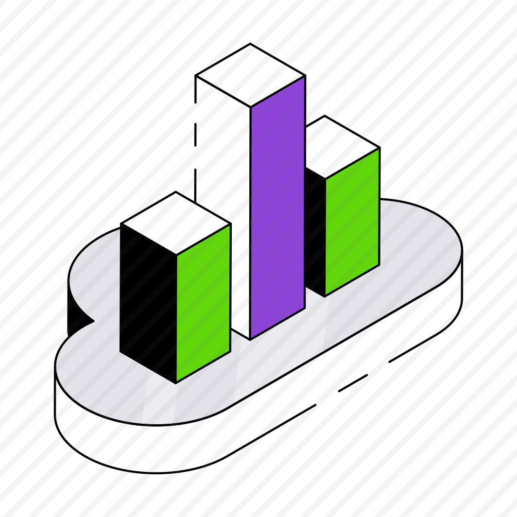Cloud Analytics, Cloud Infographic, Cloud Statistics, Business Chart, Business Graph preview