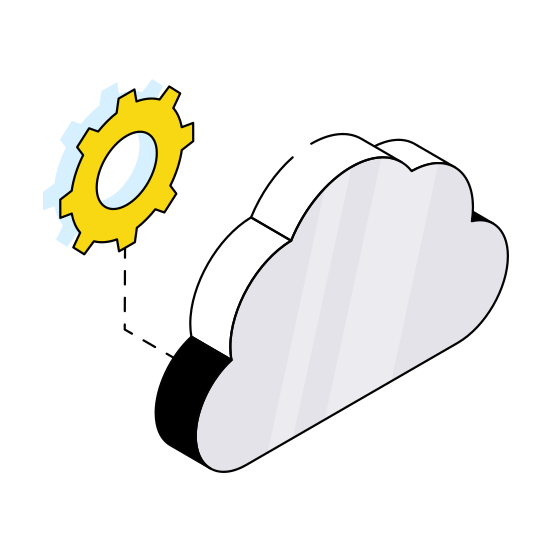 Cloud Repair, Cloud Setting, Cloud Management, Cloud Configuration, Cloud Config,  illustration