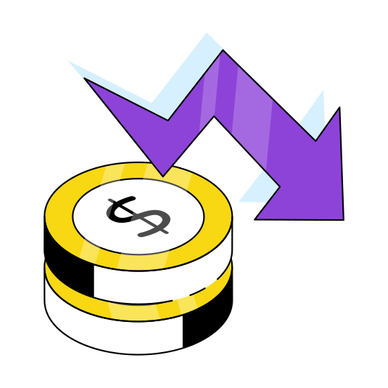 Data Analytics, Infographic, Statistics, Financial Loss, Financial Recession  illustration