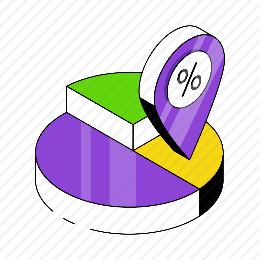 Discount Chart Location, Direction, Gps, Navigation, Pie Chart preview