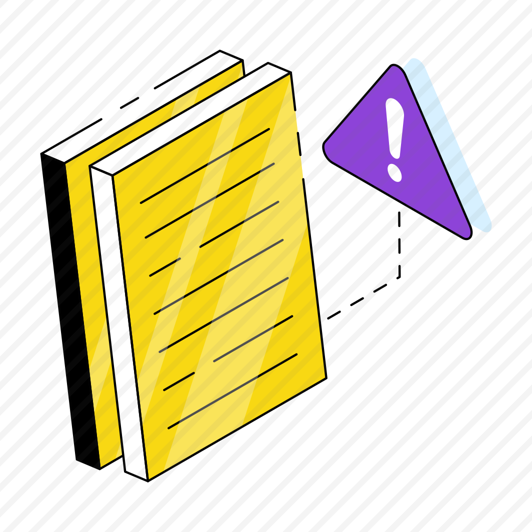 File Error, File Alert, File Warning, File Caution, Document Error  preview