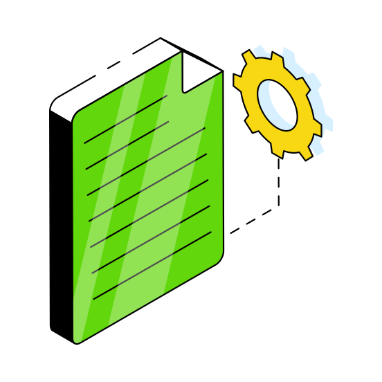 File Setting, File Configuration, File Management, File Development, Document Management  illustration