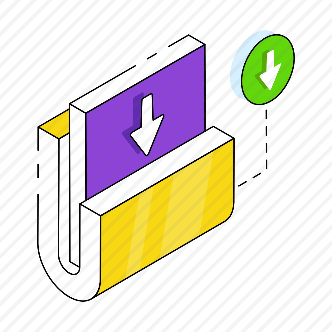 Folder Download, Document Download, Doc, Archive, Binder  preview