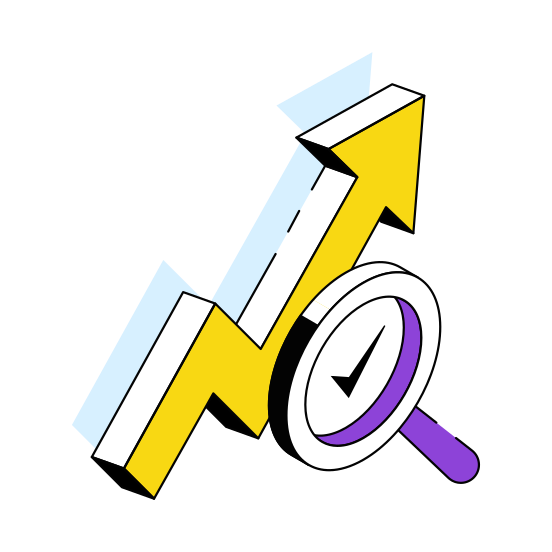 Growth Chart, Growth Graph, Data Analysis, Infographic, Statistics,  illustration