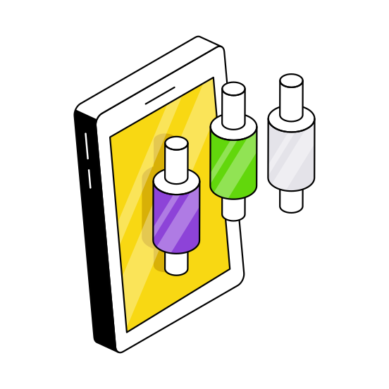 Mobile Data Analytics, Infographic, Statistics, Mobile Chart, Mobile Graph  illustration