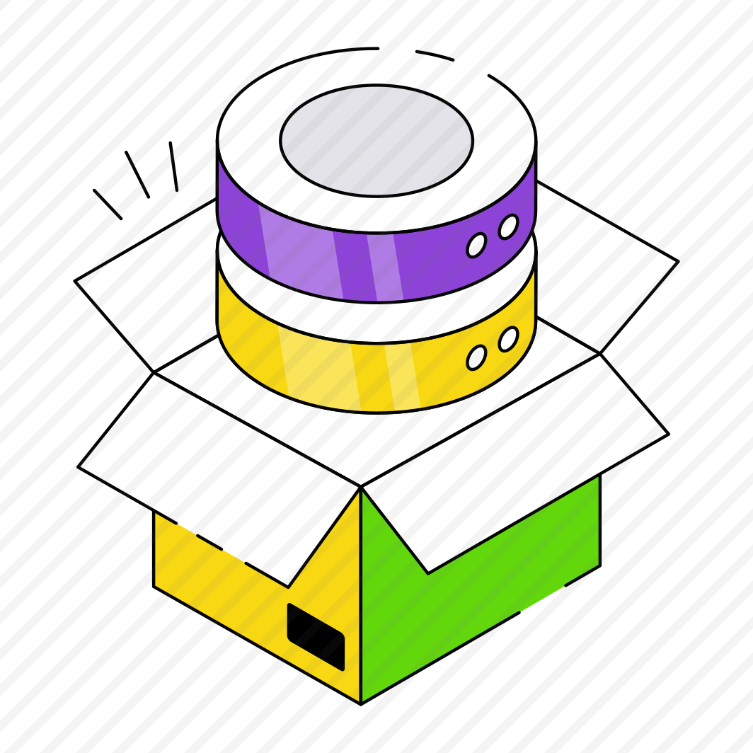 Server Parcel, Server Package, Database Parcel, Database Package, Server Box preview