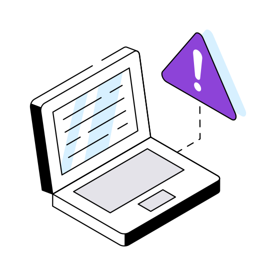System Error, System Alert, Warning, Caution, System Problem  illustration