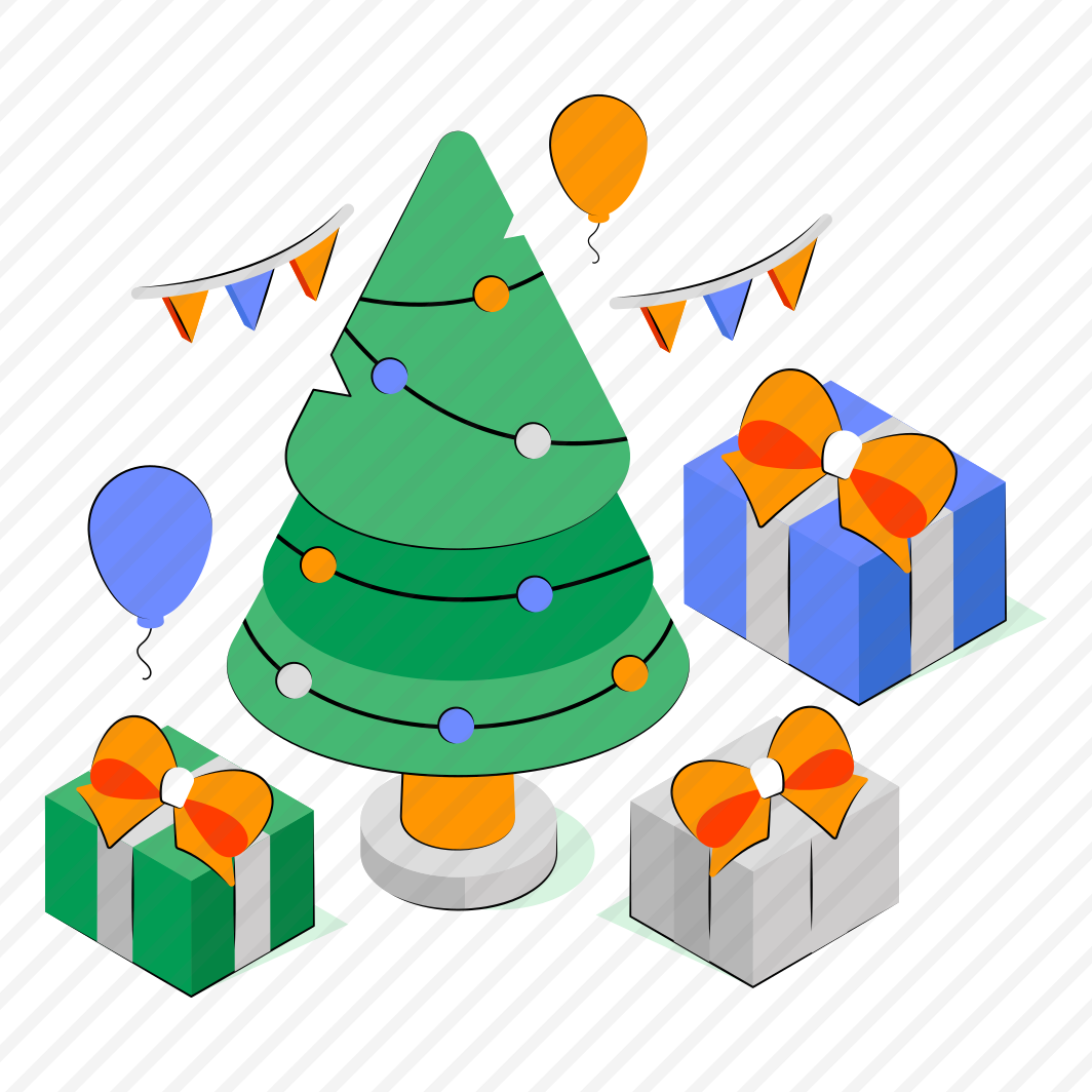 Christmas Tree, Christmas Celebration, Xmas Celebration, Gifts, Presents  preview
