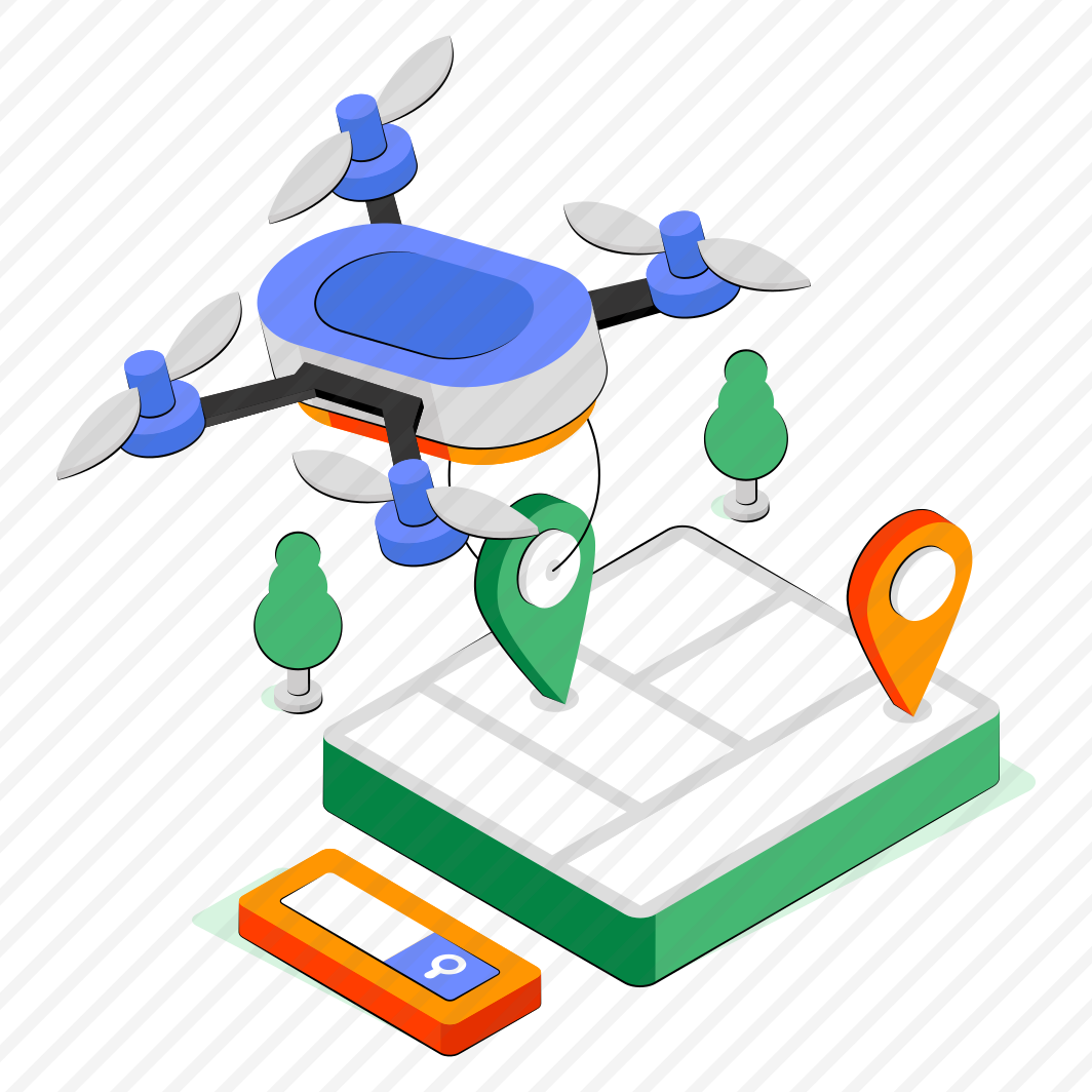 Drone Location, Drone Direction, Quadcopter Location, Gps, Navigation  preview