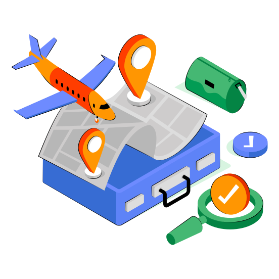 Flight Direction, Flight Location, Plane Location, Flight Tracking, Flight Gps illustration