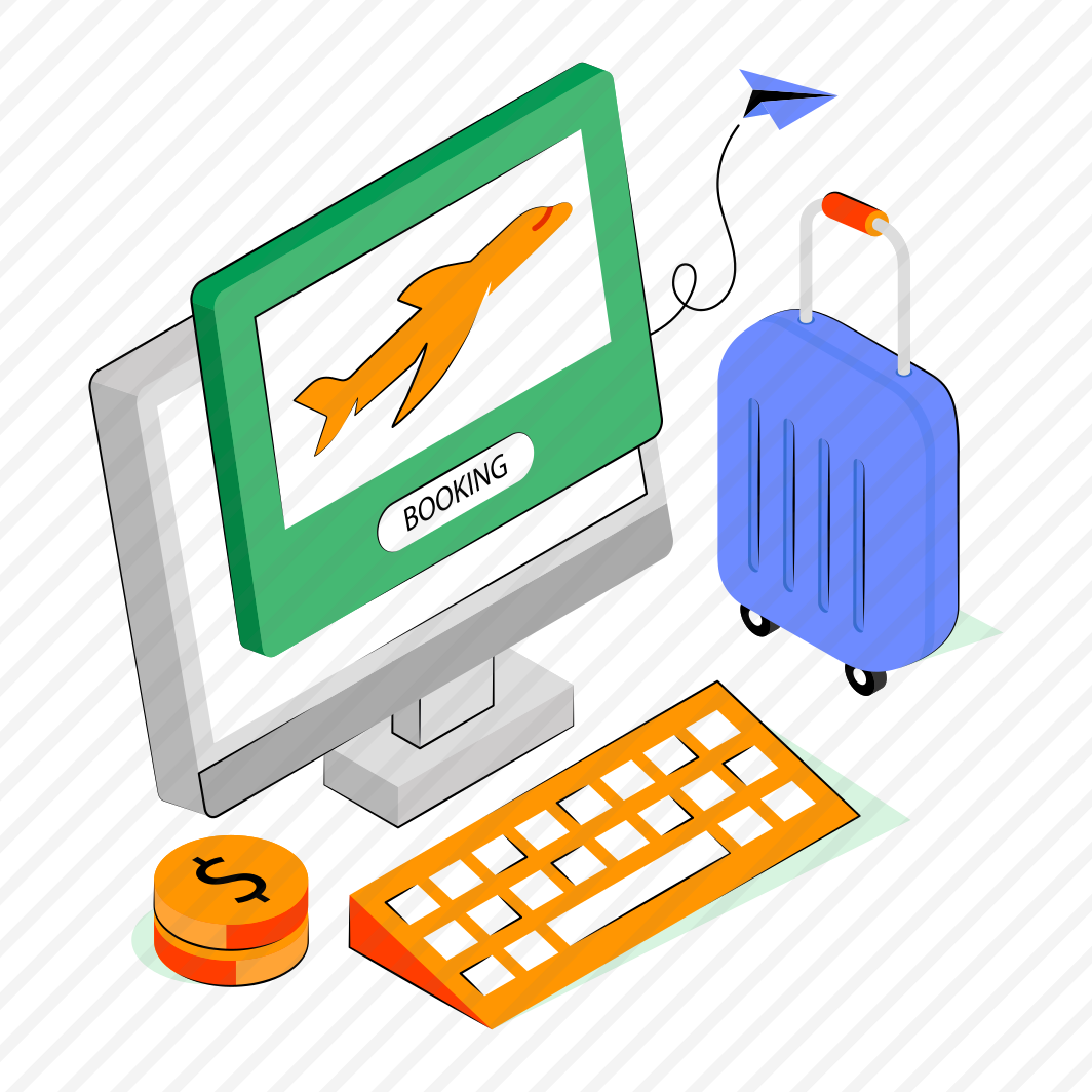 Online Flight Booking, Online Booking, Air Travel, Flight Booking Website, Travel Website, preview