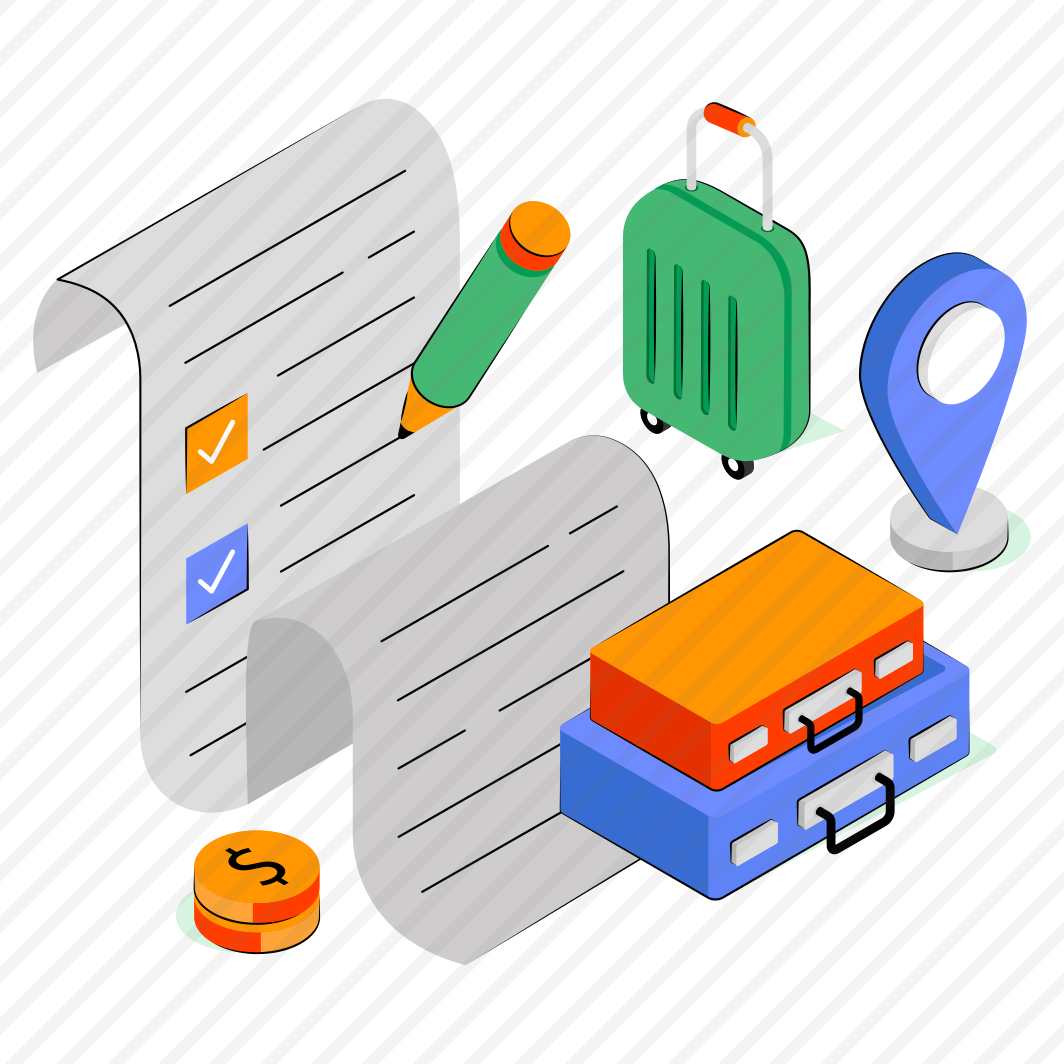 Travel List, Checklist, Todo, Worksheet, Task List  preview