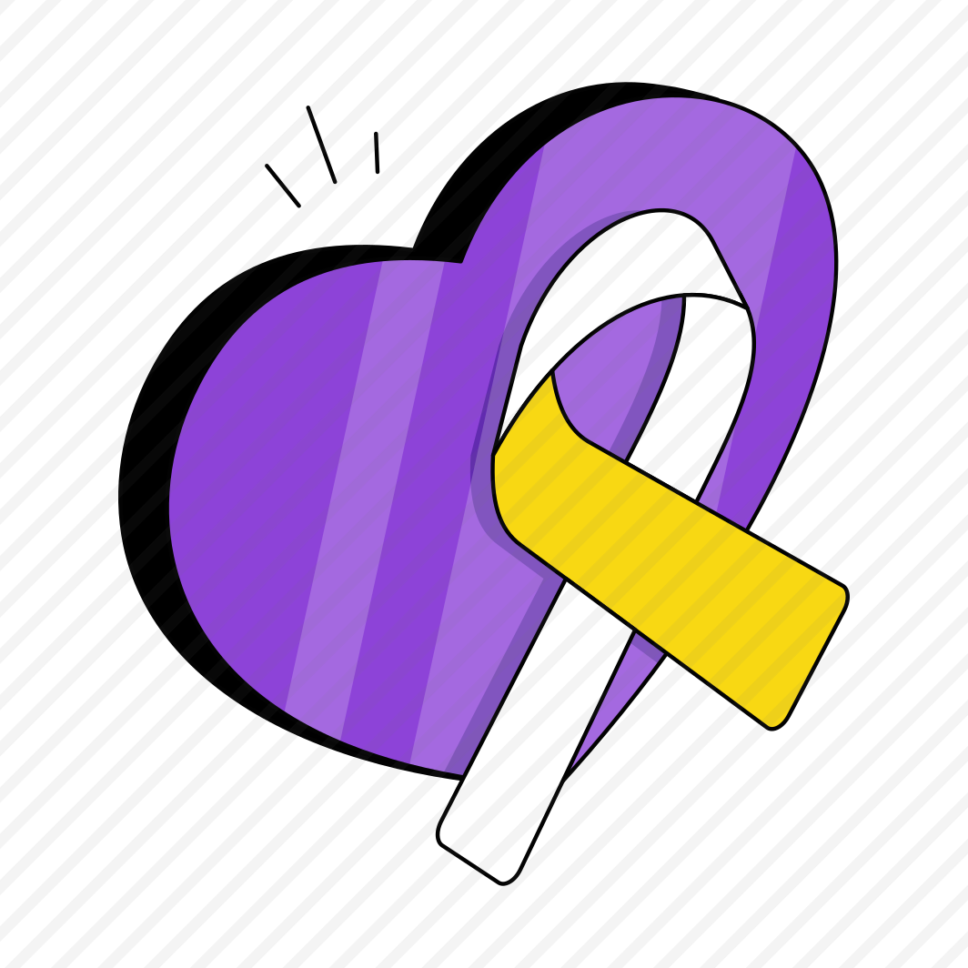 Awareness Ribbon, Cancer Ribbon, Heart Cancer, Folding Ribbon, Ribbon  preview