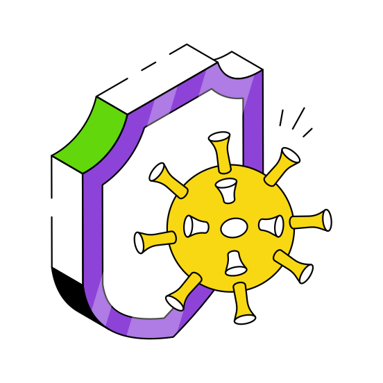 Coronavirus Security, Coronavirus Protection, Covid Security, Covid Protection, Covid Safety illustration