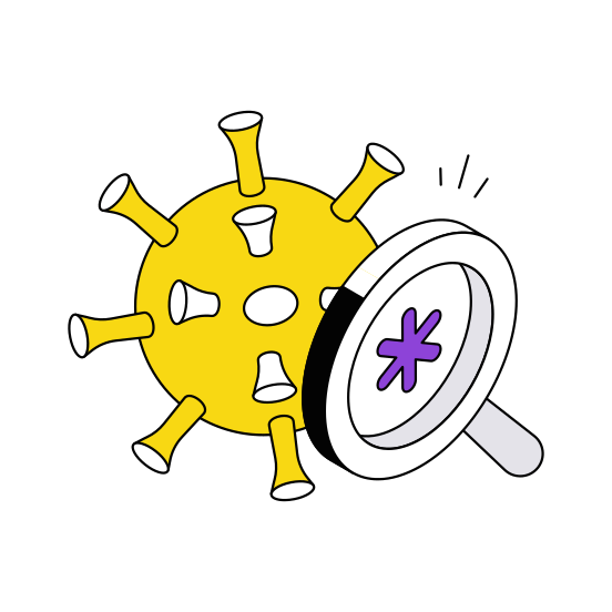 Covid Analysis, Corona, Coronavirus, Microorganism, Virus illustration