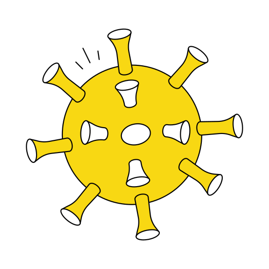 Covid , Corona, Coronavirus, Microorganism, Virus illustration