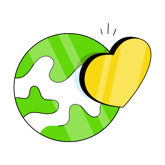 Global Love, Planet Love, Earth Love, Universe Love, Worldwide Love,  illustration