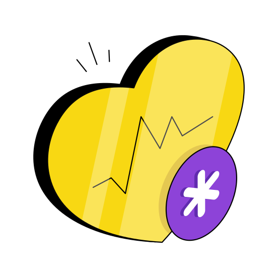 Heart Checkup, Cardio, Cardiology, Human Organ, Body Part,  illustration