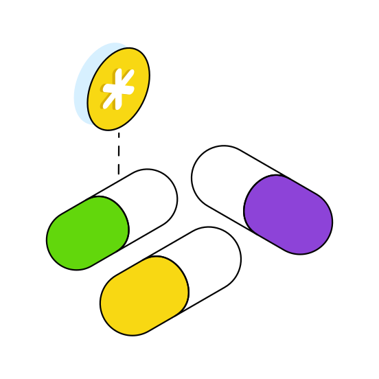 Medicine, Drugs, Lozenge, Pills, Capsule  illustration