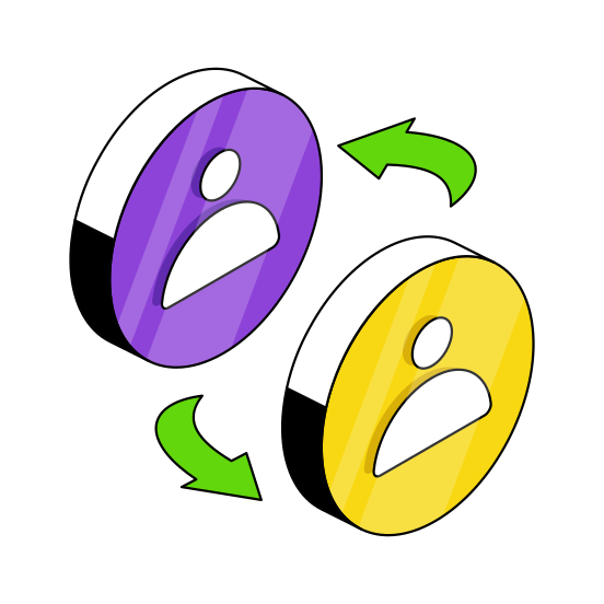 Patient Exchange, Patient Replacement, Patient Retention, Patient Transfer, Avatar Exchange  illustration