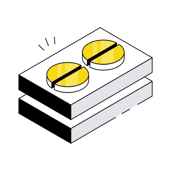 Pills Strip, Tablets Strip, Capsule Strip, Pills Blister, Medicine illustration