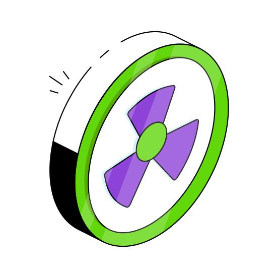 Radioactive Sign, Radioactive Symbol, Nuclear Sign, Nuclear Symbol, Radioactive Caution illustration