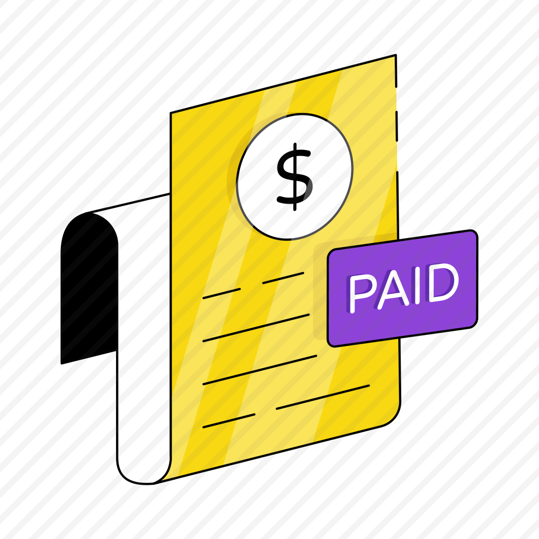 Bill Paid, Invoice, Receipt Writing, Payment Slip, Commerce preview