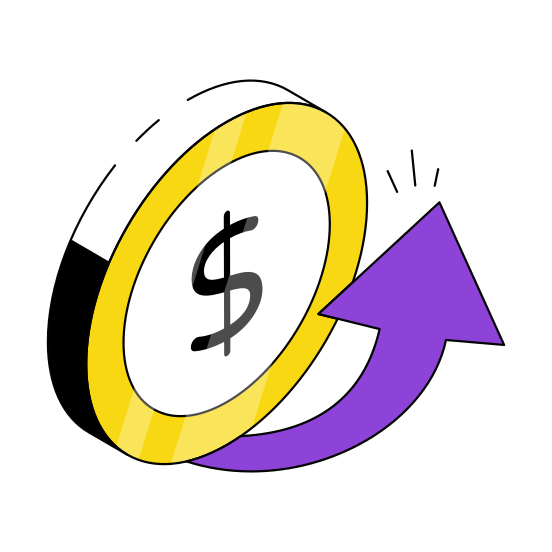 Cashback, Moneyback, Money Return, Cash Return, Currency Return,  illustration